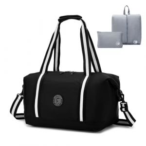 SPAHER Sac de Voyage Cabine Avion Bagage Cabine 40x30x20 Wizzair Transavia Sac de Sport Weekend Maternit&eacute; Piscine Femme Homme Imperm&eacute;able 25L Bagage a Main avec Trousse de Maquillage (SPAHER GROUP-FR, neuf)