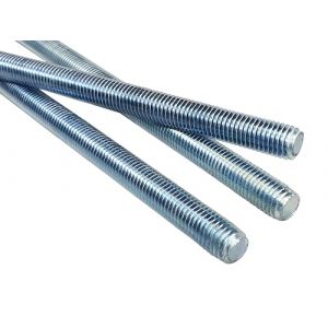LogistSystem Tige filetée M20 x 500 mm (50 cm), en acier galvanisé, 1 tige filetée avec filetage métrique complet, vis sans tête avec classe de résistance 5.8, DIN 976 (Logist System PL, neuf)