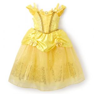 Disney Store Official Costume Belle pour Enfants, La Belle et la B&ecirc;te, Robe de Princesse Jaune pour Les f&ecirc;tes, Les Jeux de r&ocirc;le et Halloween, 4 Ans (Disney Store FR, neuf)