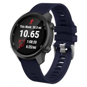 ISABAKE Bracelet de rechange en silicone souple pour montre intelligente Venu Sq GPS Forerunner 245/245, Fenix 6s 20 mm - Bracelet confortable pour Vivoactive 3 Music/HR Forerunner 645 Music (Isabake, neuf)