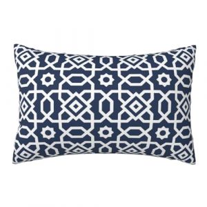 Housse Coussin 50x70cm Coussin Exterieur Impermeable Lot de 2 Bleu Marine Housse de Coussin, G&eacute;om&eacute;trique Coussin Decoratif Coussin Canap&eacute;, Coussins D&eacute;coratifs Housses Coussin, Jardin Farmhouse,R105 (Kggyele, neuf)