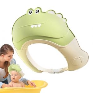 Visière pour baby shower, visière de bain, visière de bain souple et réglable – Chapeau de bain avec visière douce, protection réglable pour douche avec shampooing sûr pour les yeux et les oreilles (ziokuga, neuf)