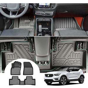 GAFAT Volvo XC40 2018-2024 2025 Tapis de Sol en Caoutchouc, Volvo XC40 2023 Tapis Original Scanner 3D TPE Bord Haut, Tapis Volvo XC40, Accessoires Volvo XC40 [Pas pour Hybrid & EV] (GAFAT(EU), neuf)
