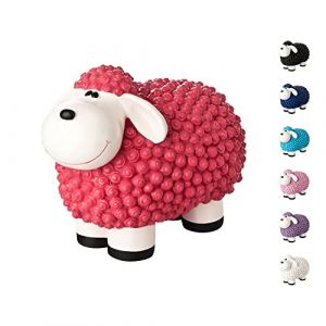 VERDOBA Mouton en résine, Statue Animal Jardin Décoration Exterieure (Rose) (incubado, neuf)