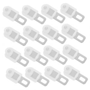 Angoily 50Pcs Rouleaux De Tringle À Rideau en Acier Inoxydable Et Plastique, Accessoires De Rideau Silencieux, Crochets Glisseurs pour Tringles À (Lotra, neuf)
