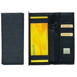 Porte chéquier Long Portefeuille Noir Porte Carte Porte Monnaie (sylla city, neuf)