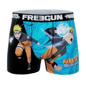 FREEGUN Boxer Homme Naruto (S, Naruto Blue NS6) (FUN_HEAD, neuf)