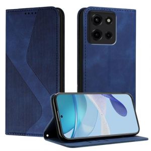 Mo-Somnus Coque pour Motorola Moto G 5G 2025, Housse en Cuir Motorola Moto G 5G 2025, Cuir Portefeuille Housse avec Magn&eacute;tique Flip &Eacute;tui &agrave; Rabat Case Etui Moto G 5G 2025 (Bleu) (Mo-Beauty EU Store, neuf)