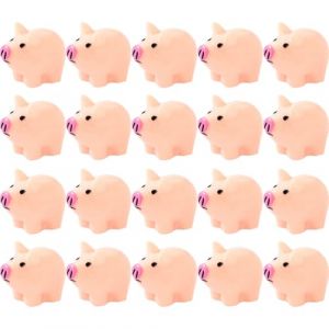 ibasenice Mini Cochon en Résine 20 Pièces Figurines Animaux Miniatures Décoration Micro-Paysage Bureau Maison De Poupée Accessoires Artisanaux (The taste of cooking, neuf)