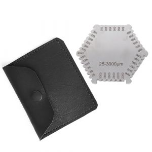 Generic Jauge de Peigne &agrave; Film Humide de Haute Pr&eacute;cision en Acier Inoxydable pour Mesurer une &eacute;paisseur de 25 &agrave; 3000 um, Jauge D'&eacute;paisseur de Film Humide Antirouille pour Peinture, Vernis, Facile (Liucunye-EU, neuf)