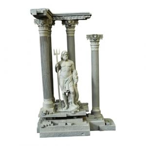 Sharplace D&eacute;coration de Colonne Romaine r&eacute;aliste en r&eacute;sine pour Aquarium, Accessoires pour Aquarium, d&eacute;coration de, Pilier Romain, 18,5 cm, Set C (RT Technology, neuf)