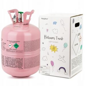 Bouteille d'h&eacute;lium pour 50 Ballons (non inclus) Cylindre d'h&eacute;lium - Pour gonfler les ballons en latex et aluminium - Gaz pour ballons (rose, 0,36 m3) (happenings-decorations, neuf)