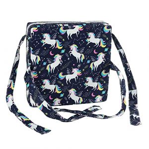 Chickwin Coussin Rehausseur Chaise Enfant, Chaise Haute Bébé Portable Réhausseur Coussin de Siège Ajustable Démontable Confortable Eponge Coussins pour Salle à Manger (Licorne,32x32x8cm) (chickwing, neuf)