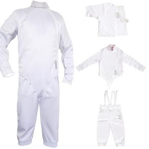 LEONARK Pantalon d'escrime Veste Gilet Gilet Set pour Fleuret Ep&eacute;e Sabre - Costume Uniforme d'Escrime - V&ecirc;tements Professionnels pour Enfant et Adulte Escrimeur (50) (LEONARK FENCING, neuf)