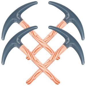 JWTRSVTY 4PCS Pioche Gonflable Jouet, Simulation Gonflables Pioche Modèle, Fête Gonflable Jouets Pioche, Fête Halloween Pioche Jouet, Fête Gonflables Marteau, Pour Cosplay Costumes De Carnaval Scène (Treasures-EU, neuf)