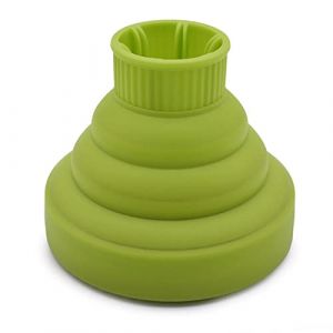 Diffuseur de Cheveux Pliable en Silicone, Diffuseur de S&egrave;che-cheveux Pliable de Voyage, Accessoire de Diffuseur de S&egrave;che-cheveux Portable (Vert) (GZYIYEDIANZI, neuf)