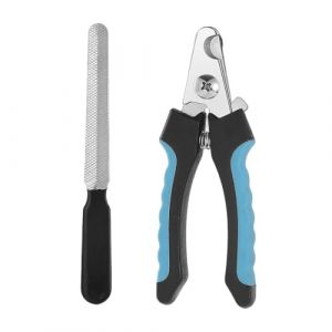 KYLOS Coupe-Ongles Professionnel pour Chien et Chat - Acier Inoxydable Chirurgical avec Limiteur de Griffe - Taille Grand à Moyen pour Toutes les Races - Design Ergonomique Bleu (liqiangdeouzhoudianpu, neuf)