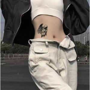 Tatouage Temporaire À Base De Plantes Pour Hommes Et Femmes, Autocollant Non Réfléchissant, Fleur D'Ange, Bras Et Demi-Bras, Faux Semi-Permanent, Durée De 2 Semaines (YUZHIQUAN, neuf)