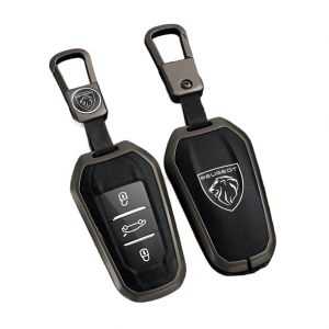 JDUYHS Coque Clé de Voiture pour Peugeot 408 4008 308 3008 508 5008 2008, Auto Etuis Porte-Clés, Coque de Protection Clé Résistant à l'usure, Couverture Cas de Clé Étui à Clés Couvre Clef (Foshanshishundequpengbozhenmaoyiyouxiangongsi, neuf)