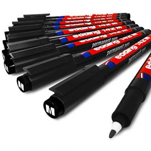 Edding 142 m Permanent Pen &ndash; Medium Pointe 1,0 mm &ndash; Bo&icirc;te de 10 Noir (eu-bay FR, neuf)