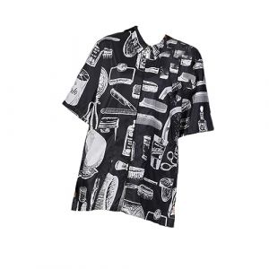 FRCOLOR 1 Pc Vêtements De Coiffure Cape De Coiffeur Tablier De Coupe De Cheveux De Barbier Robe De Coupe De Cheveux Vestes De Coiffeur Blouses De Salon De Stylistes Blouse De Salon Black (Laners, neuf)