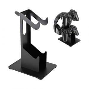 Folgtek Support pour Casque Audio Support de Casque de Table &agrave; 2 &eacute;tages pour Casque de Jeu Sennheiser, Sony, Audio-Technica, Bose, Beats, Akg, etc. (Noir, 2 Couches) (Ruiyang Official, neuf)