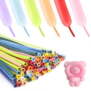 Ballon Long,Ballon A Sculpter,Ballon Animaux,Ballon Anniversaire,Ballon Gonflable,Ballon Pastel,Ballon Bapteme,Ballon Animaux,Ballon Arc En Ciel,Ballon Multicolore,Ballons À Modeler,100 Pièces (taiyuanxumeiqiongshangmaoyouxiangongsi, neuf)