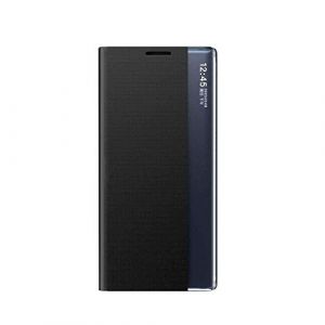 GOKEN Coque pour Samsung Galaxy S22 Ultra 5G, Prime Étui Housse à Cuir PU Rabat avec Clear Afficher Fenêtre, Flip Smart View Case Cover avec Support Pliable, Noir (ALIDOU, neuf)