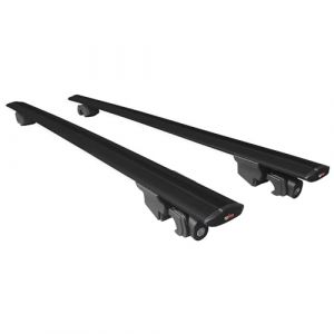 Barres de toit compatibles avec BMW Série 2 Gran Tourer (F46) 2015–2022 Barres de toit avec clé en aluminium noir (Auto Acessories, neuf)