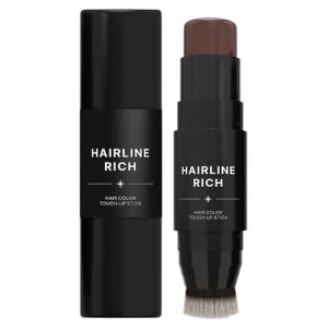 B&acirc;ton de couverture de pour cheveux - Correcteur temporaire durable - Pour la d&eacute;coration des cheveux - B&acirc;ton de couverture gris - Outil de coloration facile pour adultes, stylistes, amis (pinypl, neuf)