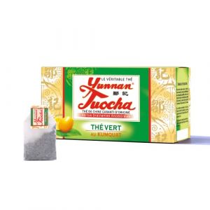 Yunnan Tuocha Zouji - Th&eacute; Vert au Kumquat &ndash; Vitamine C -20 Sachets - 40g - Origine Yunnan Garantie (ZOUJI TUOCHA, neuf)