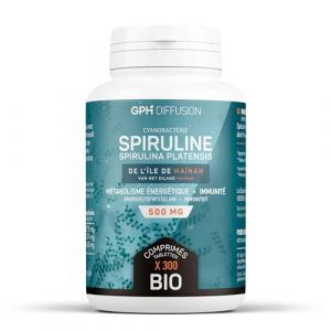 Spiruline Bio - 500 mg - 300 comprimés (123PLANTES, neuf)