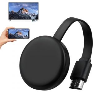 Dongle HDMI sans Fil 1080P Wireless Dongle Screen Mirroring Display 5G Adaptateur D'affichage sans Fil pour TV, Android/iOS/Windows/Mac Supporte Miracast,DLNA, Airplay (HuaNingJin, neuf)