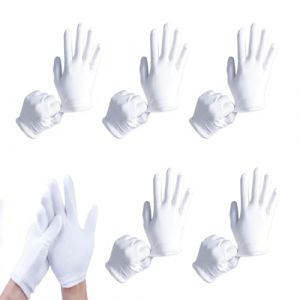 Gyxcelc 5 Paires Gant Coton Blanc Hydratants Eczema, Gants de Travail Minces Contre Névrodermite, Gants Protection l'eczéma pour Peau Sèche et Sensible-22cm (YUANXIANG TECHNOLOGY LIMITED, neuf)