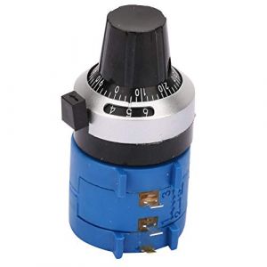 Potentiomètre 100 ohms, 2W Potentiomètre film carbone Rotat Circulation multiple cerclée haute précision, pour régulation de vitesse d'onduleur, Contrôle de vitesse de moteur (Luccxx, neuf)