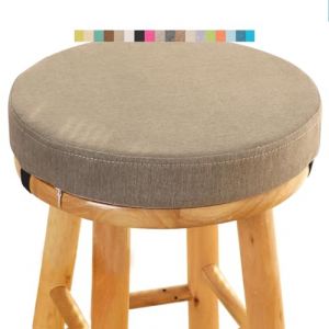 Coussin de Tabouret Ronde - Galette de Chaise Ronde Confortable - 30/35/40/45/50cm - Coussin de Chaise pour Salle à Manger, Cuisine, Bureau, Bar, Jardin, Intérieur/Extérieur(A16,40x5CM/15.7x2inch) (Fengzi Comprehensive, neuf)