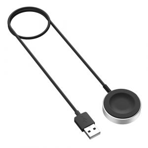 MoKo Chargeur Magn&eacute;tique pour Huawei Watch GT 6/5/4/3/2 Pro/Watch 5/4/3/Fit 4/Ultimate/D2 - Mod&egrave;les Standard et Pro, Station de Recharge en Alliage d'aluminium avec C&acirc;ble de Recharge de 100 cm, Noir (Fengchidianzi, neuf)