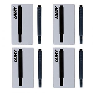 Lamy Fountain Pen Ink Cartridges, Black Ink, Pack of 20 (LT10BKB) (Europens, neuf)