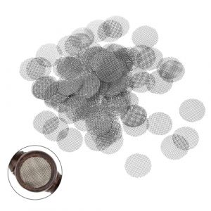 Tamis pour Bong 15 mm Ø 120 pcs,Écrans de Pipe,Filtres à Écran de Pipe Filtres D'écran de Tuyau en Acier Inoxydable Bong Vaporisateur pour Tuyaux de Tabac à Fumer,Pipe à Tabac Tamis pour Sifflets (Opptt, neuf)