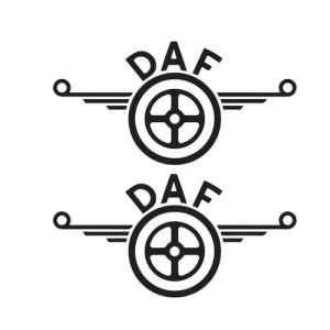 2 Stickers Autocollants DAF Camion Truck, peganitas, aufkleber, Ref: d053 (Bleu fonc&eacute;) (Stick Cr&eacute;a, neuf)