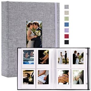 Vienrose Album Photo Polaroid Mini Gris 1 Pack - 208 Poches 5,4x8,6 cm Compatible Fujifilm Instax Mini 7s/8+/25/50s/90, Polaroid Snap, Instax Mini 12 Recharge (Vienrose EU, neuf)