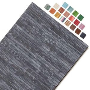 CosìCasa Tapis Cuisine Devant Evier Lavable en Bambou - 50X75Cm Antidérapant Et Résistant à l'eau - Tapis De Bain Bambou en Bois Naturel Durable - Tapis Bambou Salle De Bain Effet Délavé - Gris (HomeLife Italy, neuf)