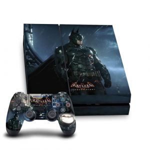 Head Case Designs sous Licence Officielle Batman Arkham Knight Batman Graphiques Vinyle Autocollant De Jeu Peau Compatible avec Sony Playstation 4 PS4 Console and DualShock 4 Controller Bundle (eCell, neuf)