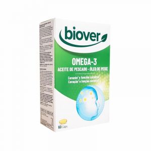 BIOVER OMEGA 3 (aceite de pescado) &ndash; compl&eacute;ment alimentaire pour une utilisation quotidienne, est pens&eacute; pour s&rsquo;int&eacute;grer naturellement &agrave; la routine de chaque jour et est con&ccedil;u pour offrir un grand conf (Pharmavida, neuf)