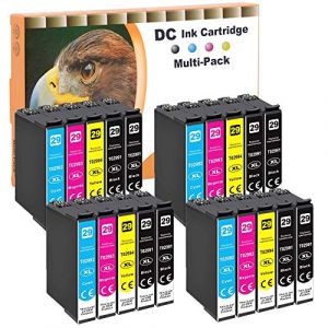 D&C 20x Cartouches d'encre compatibles pour Epson 29XL 29 pour Epson Expression Home XP-442 XP-445 XP-452 XP-455 XP-235 XP-245 XP-247 XP-255 XP-257 XP-330 XP-330 XP-332 XP-335 XP-340 (LOSMANN, neuf)