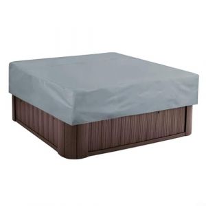 ZYNCUE Bâche de protection carrée pour piscine avec système d'ajustement sécurisé 220 x 220 x 30 cm (Mirasty, neuf)
