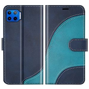 BoxTii Coque pour Moto G 5G Plus/Moto One 5G, Portefeuille Etui en Cuir PU, Magn&eacute;tique Protection Housse Coque pour Moto G 5G Plus/Moto One 5G, Bleu (BoxTii, neuf)