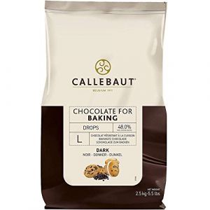 Callebaut - Pépites de Chocolat Noir Résistant à la Cuisson 2,5kg (Baktotaal, neuf)