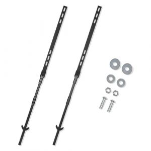 Andchi 2pcs Support de signalisation extérieurePiquet de signalisation de Jardin pour Panneau de sécurité, Avertissement dans la Cour (Noir, 4 Pieds) (Ruiyang Official, neuf)