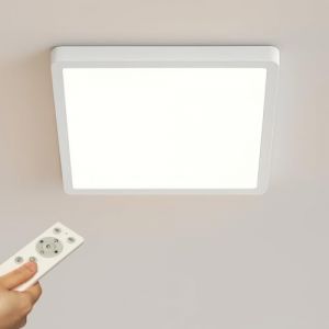 Epochglo Plafonnier LED Dimmable avec T&eacute;l&eacute;commande, Panneau LED Plat 24 W 2400 lm, Temp&eacute;rature de Couleur 3000K-6000K, Plafonnier Carr&eacute; 30 cm Blanc pour Chambre, Salon, Salle de Bain, Cuisine (DANIEL HAWKES TWO LIMITED, neuf)